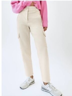Wilfred free beige cargo/utility pants sz 6 Gorpcore Chino Khakis Cotton Neutral